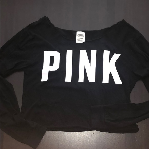 PINK branded off the shoulder crop! - Picture 1 of 2